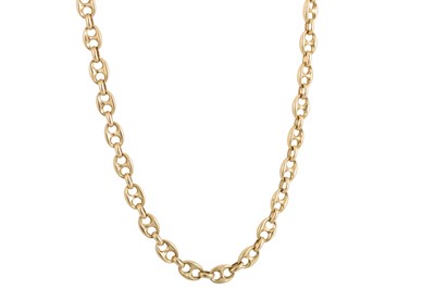 Lot 118 - A CHAUMET 18CT GOLD MARINE LINK CHAIN, 64 cm,...
