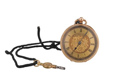 Lot 33 - AN ANTIQUE POCKET WATCH AND KEY, Roman...