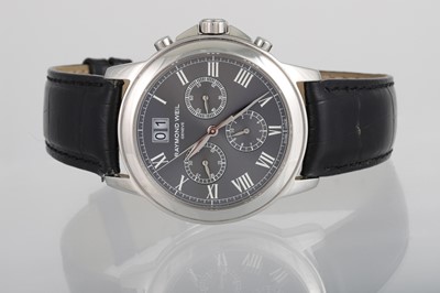 Lot 412 - A GENT'S RAYMOND WEIL MULTI DIAL WRIST WATCH,...