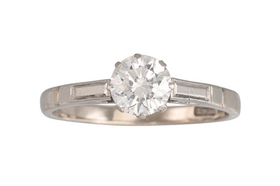 Lot 145 - A DIAMOND SOLITAIRE RING, mounted in 18ct...