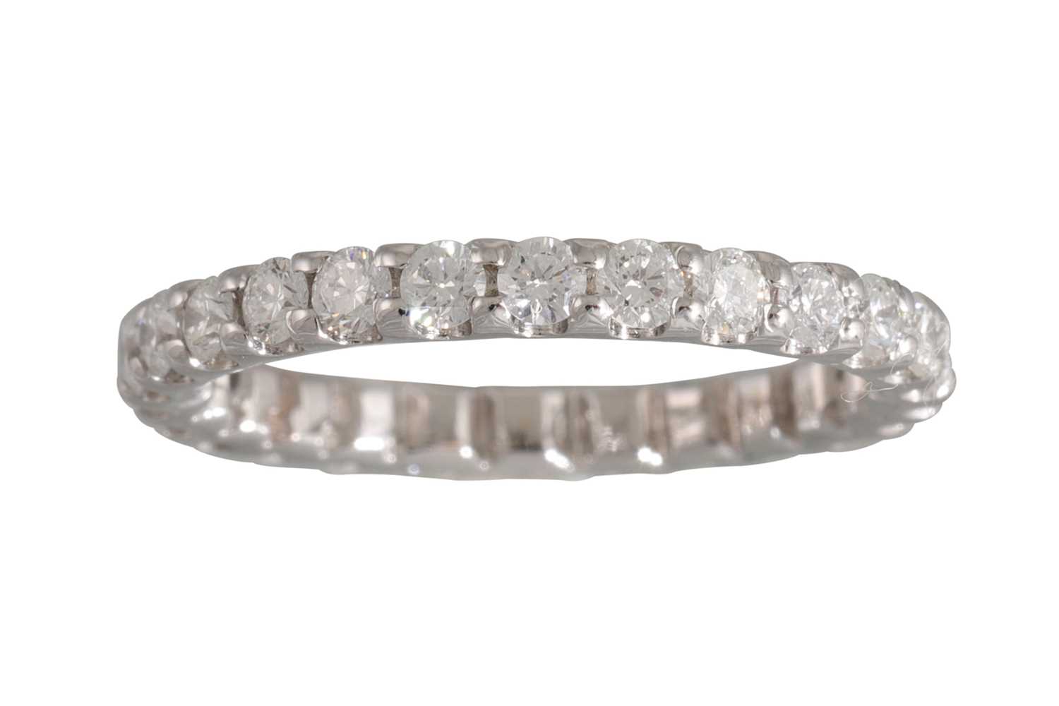Lot 148 - A FULL BAND DIAMOND ETERNITY RING, the...