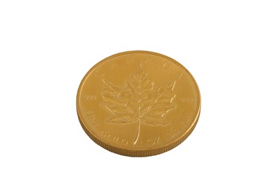 Lot 383 - A ONE TROY OZ CANADA PROOF GOLD COIN, 1980