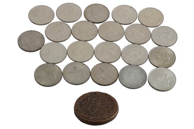 Lot 386 - TWENTY THREE HUNGARIAN 200 FORINT SILVER COINS,...