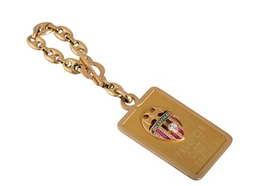 Lot 12 - AN 18CT GOLD SPANISH MEDALLION, and chain