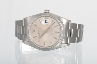 Lot 133 - A GENT'S STAINLESS STEEL ROLEX OYSTER...
