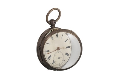 Lot 401 - AN ANTIQUE IRISH MADE OPEN FACE POCKET WATCH,...