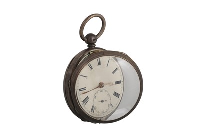 Lot 401 - AN ANTIQUE IRISH MADE OPEN FACE POCKET WATCH,...