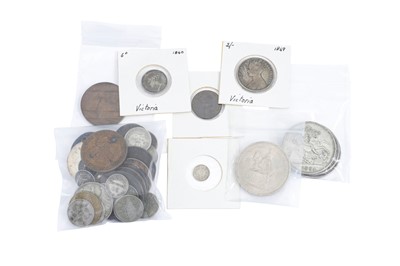 Lot 492 - A COLLECTION OF ENGLISH AND OTHER COINS, to...