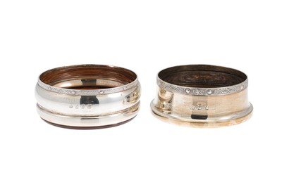 Lot 503 - TWO MODERN IRISH SILVER WINE COASTERS, one By...