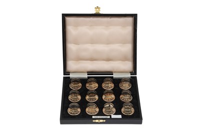 Lot 508 - A CASED SET OF TWELVE IRISH SILVER PLACE...