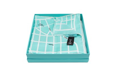 Lot 210 - A TIFFANY & CO MAP OF NEW YORK SILK SCARF,...