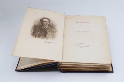 Lot 241 - W.B. YEATS, 'Poems' London: T. Fisher Unwin,...