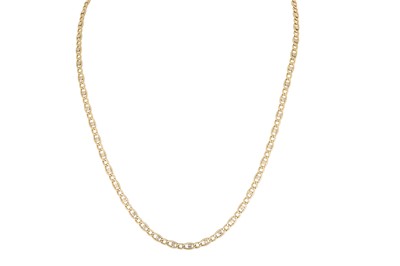 Lot 148 - AN 18CT GOLD FANCY LINK NECKLACE, 9ct gold...