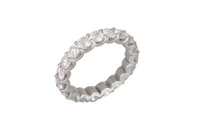 Lot 169 - A FULL BAND DIAMOND ETERNITY RING, the...