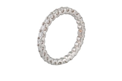 Lot 173 - A DIAMOND FULL BANDED ETERNITY RING, the...