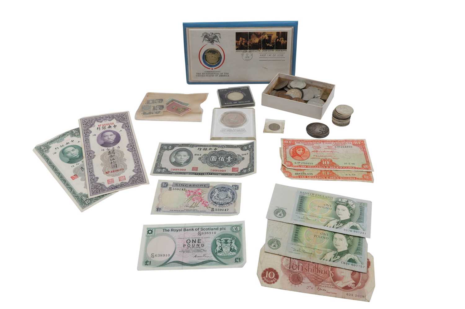 Lot 461 - TWO LADY LAVERY 10/- BANK NOTES, A collection...