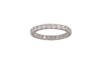 Lot 146 - A FULL BANDED DIAMOND ETERNITY RING, the...
