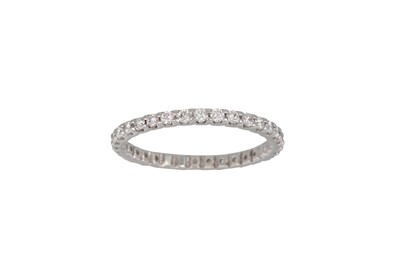 Lot 148 - A FULL BANDED DIAMOND ETERNITY RING, the...