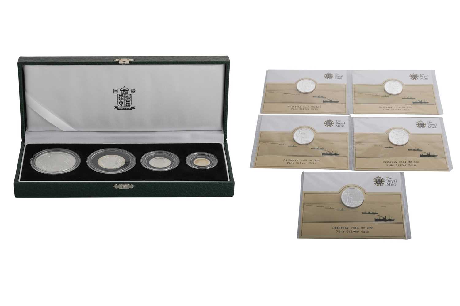 Lot 552 - A 2003 SILVER PROOF BRITANNIA ENGLISH FOUR...