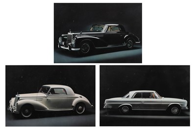 Lot 503 - THREE PHOTOGRAPHS OF CLASSICAL MERCEDES-BENZ...