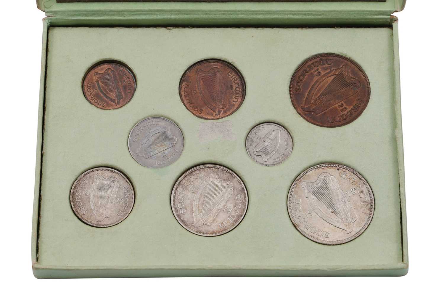 Lot 541 - 1928 IRISH UNC 8 COIN SET, boxed