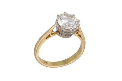 Lot 449 - A DIAMOND SOLITAIRE RING, the brilliant cut...