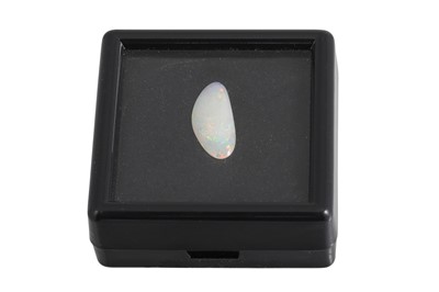 Lot 148 - AN UNMOUNTED CABOCHON OPAL, weight: 1.47 ct.