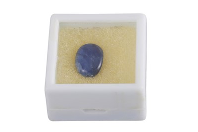 Lot 102 - AN UNMOUNTED CABOCHON SAPPHIRE, weight: 5.67 ct.