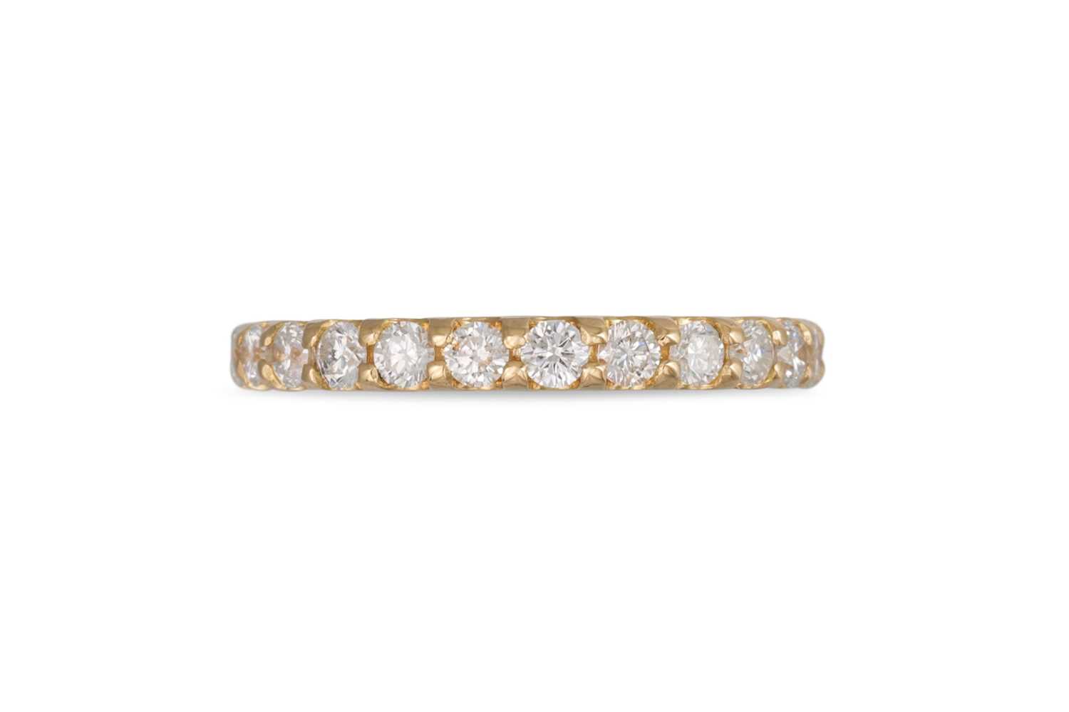 Lot 188 - A DIAMOND FULL BANDED ETERNITY RING, the...