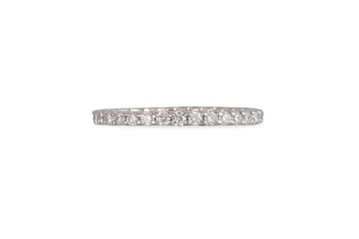 Lot 196 - A DIAMOND FULL BANDED ETERNITY RING, the...