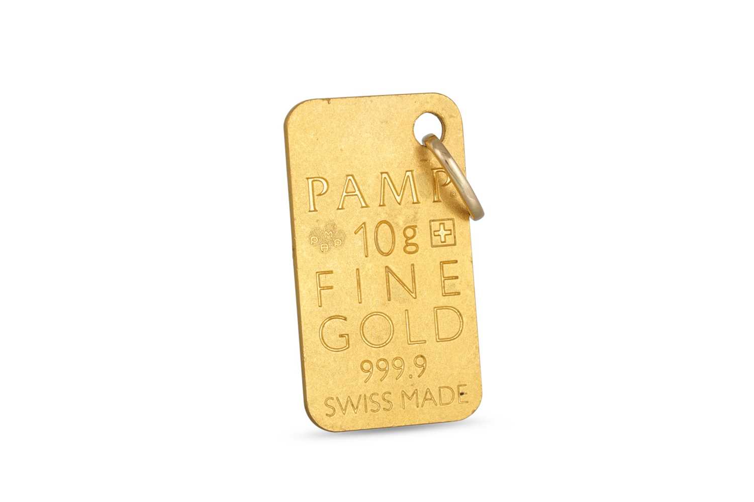 Lot 201 - A 10 G. GOLD INGOT BY PAMP, SWITZERLAND, 999.9...