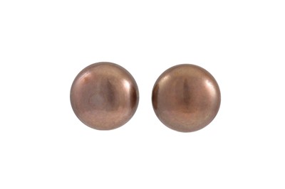 Lot 40 - A PAIR OF CULTURED PEARL EARRINGS, mounted in...