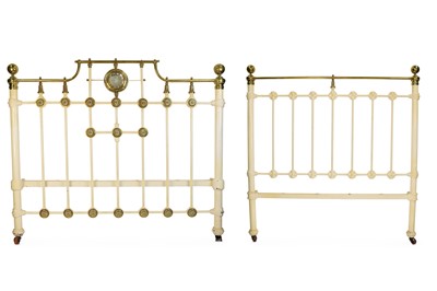 Lot 523 - A FINE QUALITY VICTORIAN CAST IRON BED TOP AND...