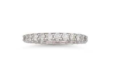 Lot 220 - A DIAMOND FULL BANDED ETERNITY RING, the...