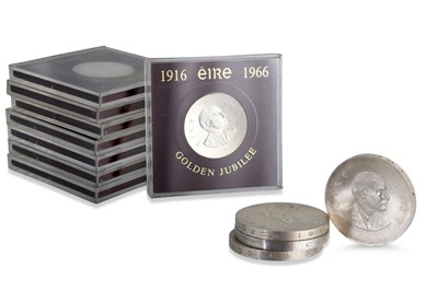 Lot 492 - 12 x 1966 PEARSE IRISH SILVER COINS, 8 are in...