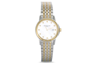 Lot 467 - A LADY'S RAYMOND WEIL BI-METAL WRIST WATCH,...