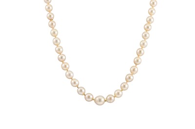 Lot 151 - A CIRO CULTURED PEARL NECKLACE, with gold...