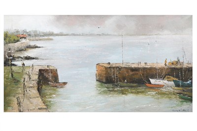 Lot 556 - BULLOCK HARBOUR, view of boats in harbour, Irl...