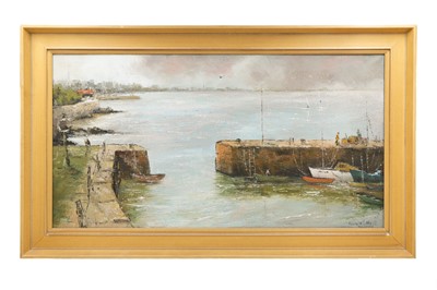 Lot 556 - BULLOCK HARBOUR, view of boats in harbour, Irl...