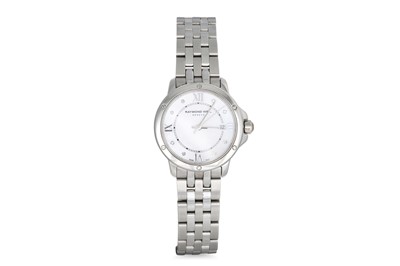 Lot 396 - A LADY'S RAYMOND WEIL WRIST WATCH, mother of...