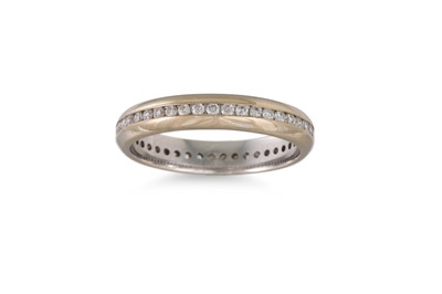 Lot 273 - A FULL BANDED DIAMOND ETERNITY RING, mounted...