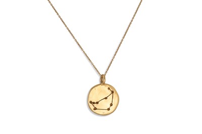 Lot 280 - A 14CT GOLD CONSTELLATION PENDANT, by Chupi,...