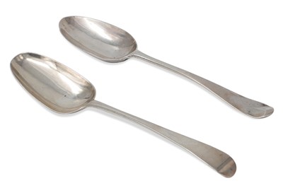 Lot 458 - TWO GEORGE III SILVER SPOONS, London, by...