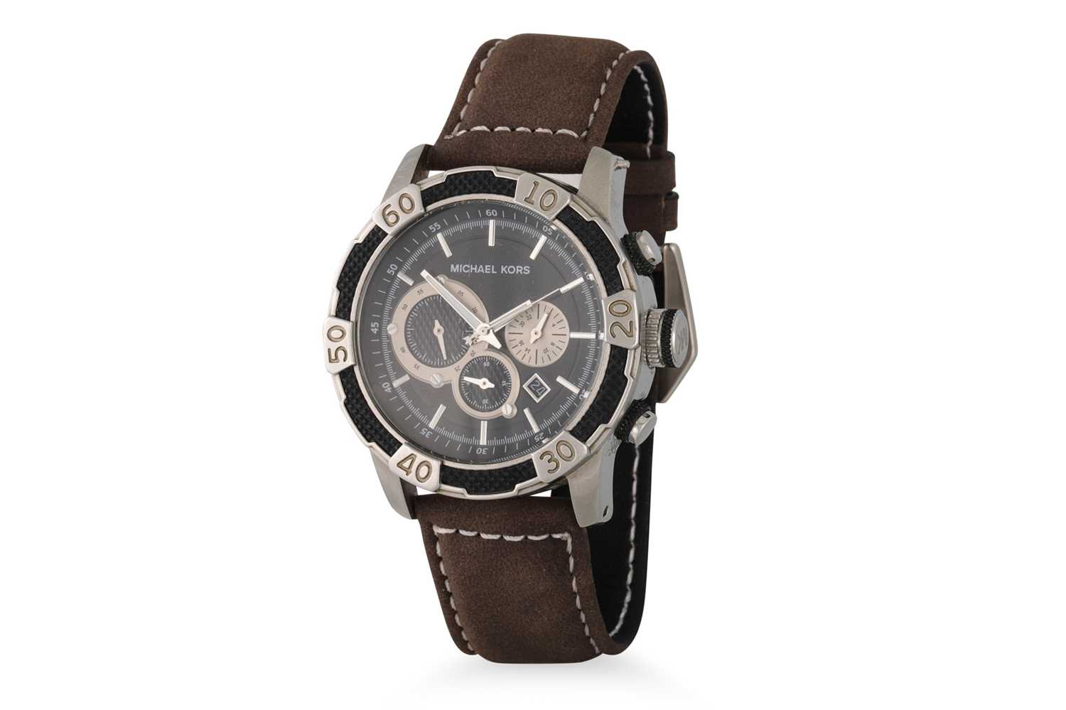 Lot 487 - A MICHAEL KORS WRIST WATCH, date, multi dial