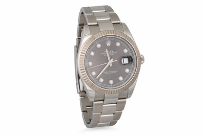 Lot 389 - A GENT'S STAINLESS STEEL ROLEX OYSTER...