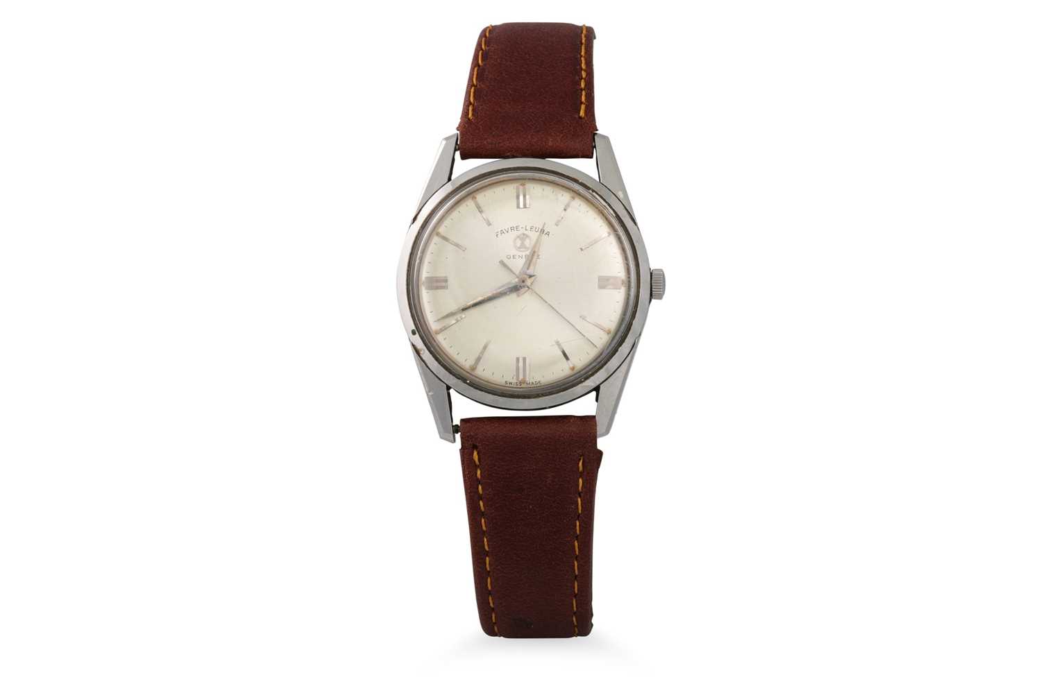 Lot 501 - A VINTAGE FAVRE LEUBA AUTOMATIC WRISTWATCH,...