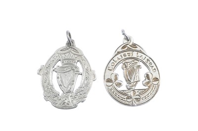 Lot 553 - A PAIR OF SILVER GAA SPORTING MEDALS, Kilkenny...