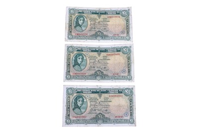 Lot 461 - A FINE SET OF 3 X £1 1940s ETO WARCODE LAVERY...