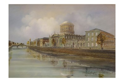 Lot 590 - BRENDAN HAYES (IRL CONTEMPORY) The Four Courts,...