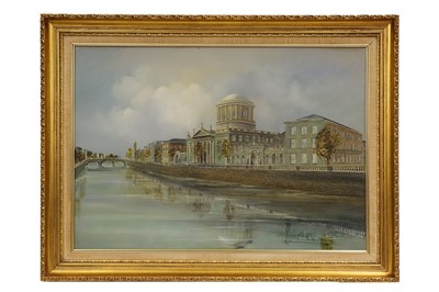 Lot 590 - BRENDAN HAYES (IRL CONTEMPORY) The Four Courts,...